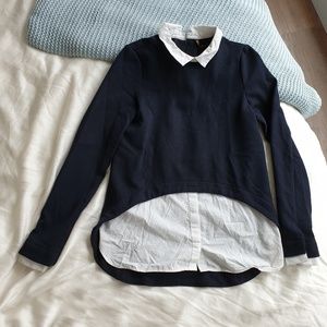 Longsleeve knit and button down set